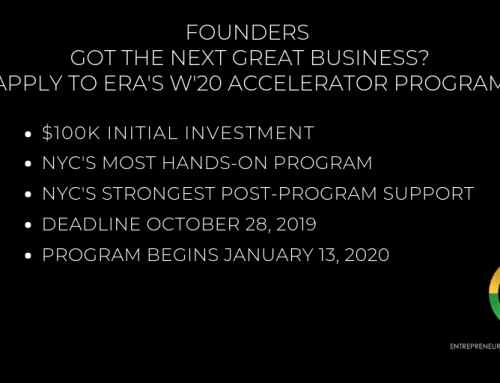 Apply to the Entrepreneurs Roundtable Accelerator’s (ERA) Winter 2020 Program